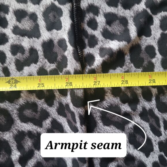 Michael Kors Leopard Print Lace Up Tunic Poncho Top Blouse Chain Detail EUC 2XL - Picture 8 of 9